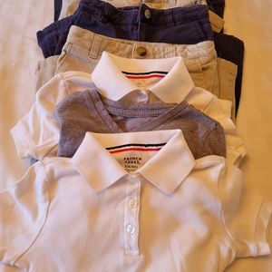 4 - SIZE 6-FRENCH TOAST GIRLS PANTS- 3 SIZE 6 TOPS